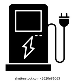 Charging Simple Icon Vector Illustration Concept