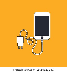 charging smart phone icon design