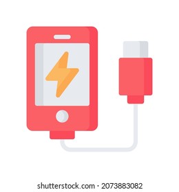 Ladend Smartphone-Icon, Flache Stil Icon Vektorgrafik, Geeignet für Website, mobile App, Druck, Präsentation, Infografik und jedes andere Projekt.