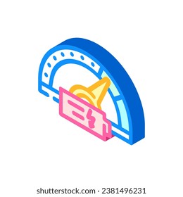 charging speed electric isometric icon vector. charging speed electric sign. isolated symbol illustration