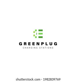 Charging station company logo design 