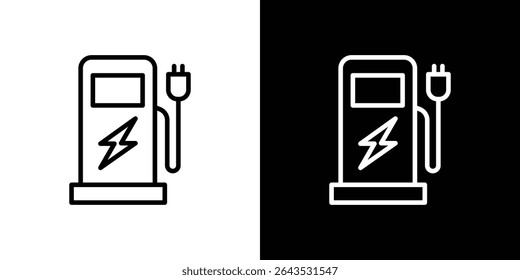 Charging station icon. Graphic Design vector icon. Ui Ux Icons