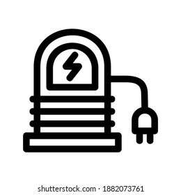 Charging Station icon or logo isolated sign symbol vector illustration - high quality black style vector icons
