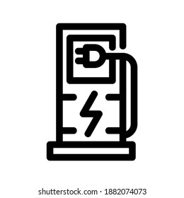 Charging Station icon or logo isolated sign symbol vector illustration - high quality black style vector icons
