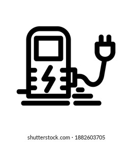Charging Station icon or logo isolated sign symbol vector illustration - high quality black style vector icons
