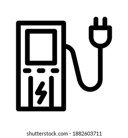 Charging Station icon or logo isolated sign symbol vector illustration - high quality black style vector icons
