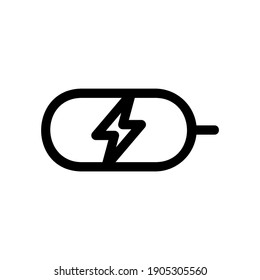 charging station icon or logo isolated sign symbol vector illustration - high quality black style vector icons
