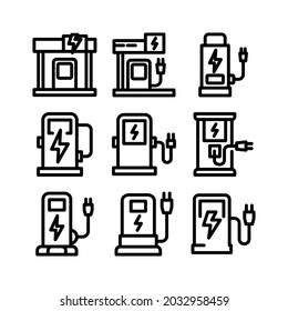 charging station icon or logo isolated sign symbol vector illustration - Collection of high quality black style vector icons
