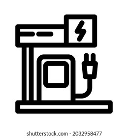 charging station icon or logo isolated sign symbol vector illustration - high quality black style vector icons

