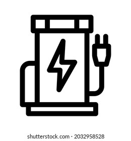 charging station icon or logo isolated sign symbol vector illustration - high quality black style vector icons
