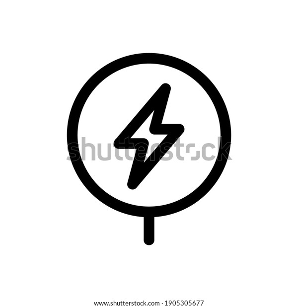 charging station\
icon or logo isolated sign symbol vector illustration - high\
quality black style vector\
icons\
