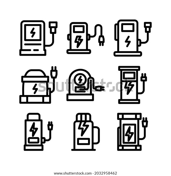 charging station icon or logo isolated sign\
symbol vector illustration - Collection of high quality black style\
vector icons\
