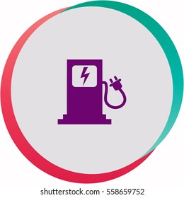 Charging station  icon. Vector design.