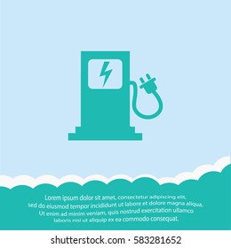 Charging station  icon. Vector design.