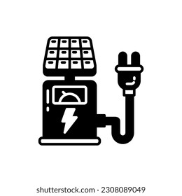Icono de Estación de carga en vector. Ilustración