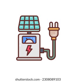 Charging Station icon in vector. Illustration