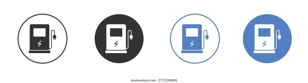 Charging station icon for web design. pixel perfect flat icons