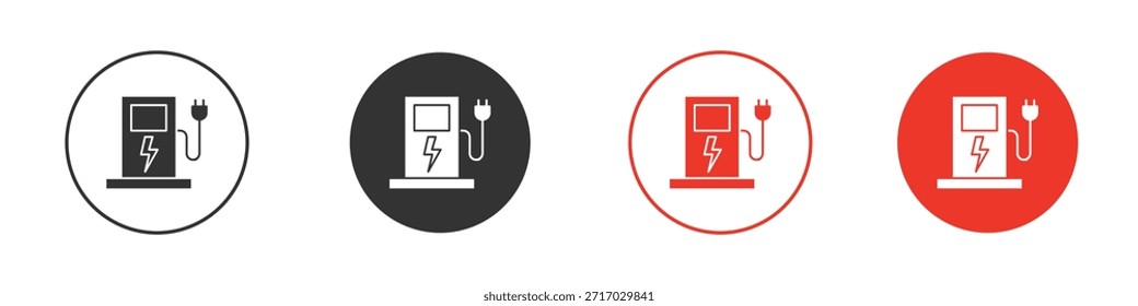 Charging station icon. web vector design