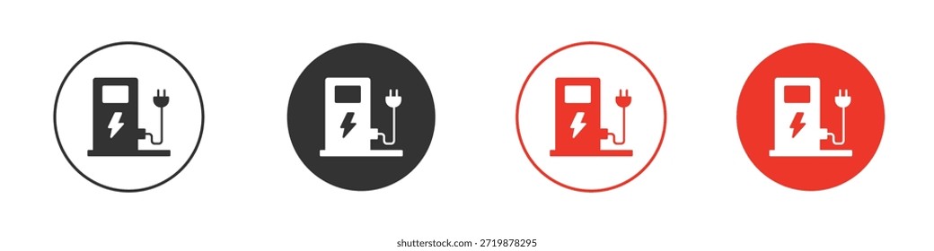 Charging station icon. web vector design