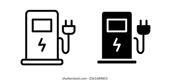 Charging station icons for web ui designs