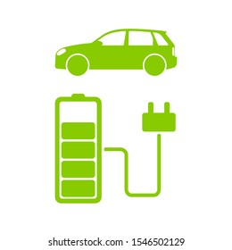 Charging station sign for cars