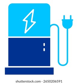 Conceito de Ilustração de Vetor de Ícone Simples de Estação de Carregamento