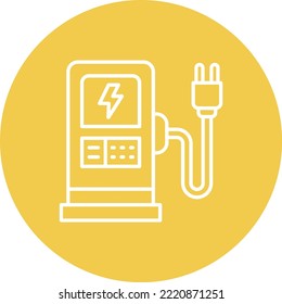 Charging Station vector icon. Can be used for printing, mobile and web applications.