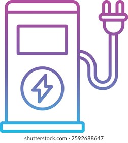 Charging Station vector icon. Can be used for printing, mobile and web applications.