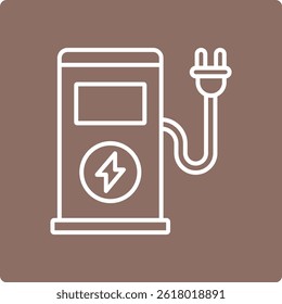 Charging Station vector icon. Can be used for printing, mobile and web applications.
