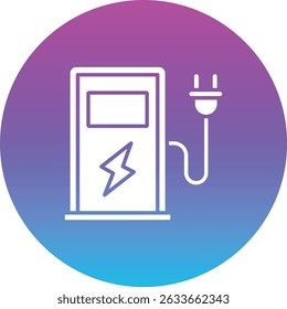 Charging Station vector icon. Can be used for printing, mobile and web applications.