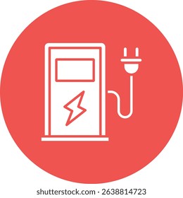 Charging Station vector icon. Can be used for printing, mobile and web applications.