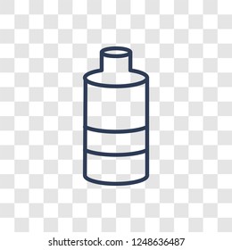 Charging status icon. Trendy linear Charging status logo concept on transparent background from User Interface and Web Navigation collection