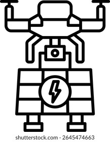 Charging vector icon. Can be used for printing, mobile and web applications.