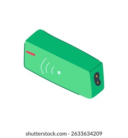 carregando o carregador de laptop sem fio. inovação tecnológica, eficiência de conveniência, dispositivo portátil carregando o sinal do carregador de laptop sem fio. símbolo isolado ilustração vetorial