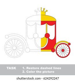 Chariot Dot Dot Educational Game Kids Stock Vector (royalty Free 