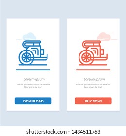 Chariot, Horses, Old, Prince, Greece  Blue and Red Download and Buy Now web Widget Card Template