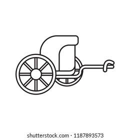 chariot icon outline