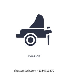 chariot icon. Simple element illustration from greece concept. chariot editable symbol design on white background. Can be use for web and mobile.