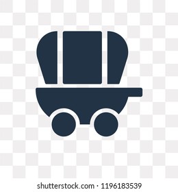 Chariot vector icon isolated on transparent background, Chariot transparency concept can be used web and mobile