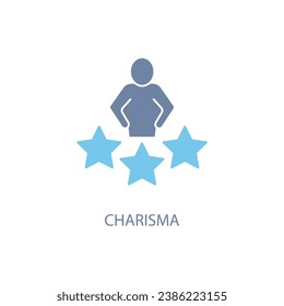 Charisma concept line icon. Simple element illustration.Charisma concept outline symbol design.