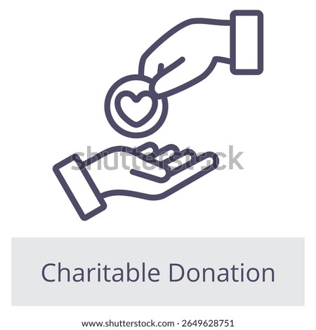 Charitable Donation Element For Design Graphic