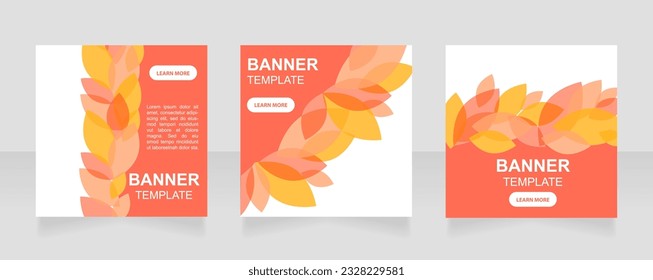 Charitable organization promo web banner design template. Vector flyer with text space. Advertising placard with customized copyspace. Promotional printable poster for advertising. Graphic layout