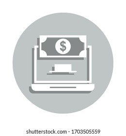 Charity, banking badge icon. Simple glyph, flat vector of Charity icons for ui and ux, website or mobile application