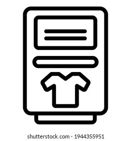 Charity box icon. Outline charity box vector icon for web design isolated on white background