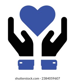 Charity Care Icon, Vektorgrafik