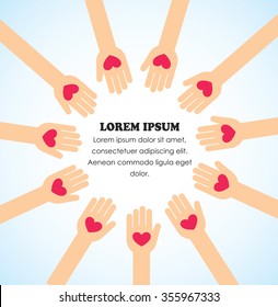 Charity concept design template