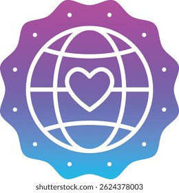 Icono del Vector del Día de la Caridad. Se puede utilizar para aplicaciones de impresión, móviles y de Web.