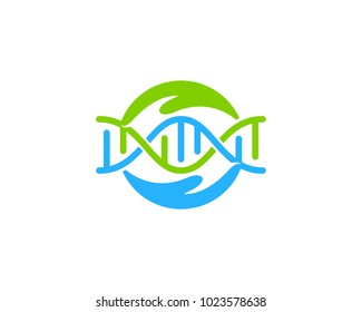 Charity Dna Icon Logo Design Element