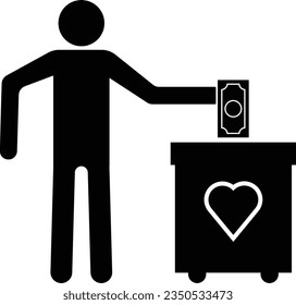 Charity, Donate, Donation Button Icon