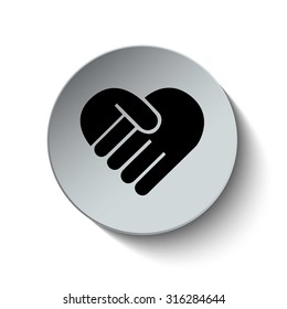 Charity and Donate icon. Donate sign. Vector Illustration